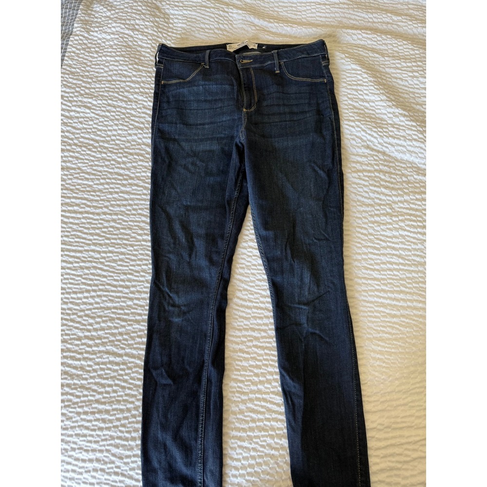 Hollister Curvy High-Rise Jean Leggings Dark Wash Advanced Stretch 15L W32 L30